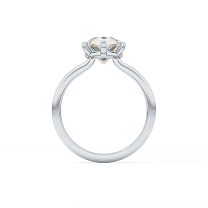 Pear Solitaire Lab Grown Diamond Engagement Ring