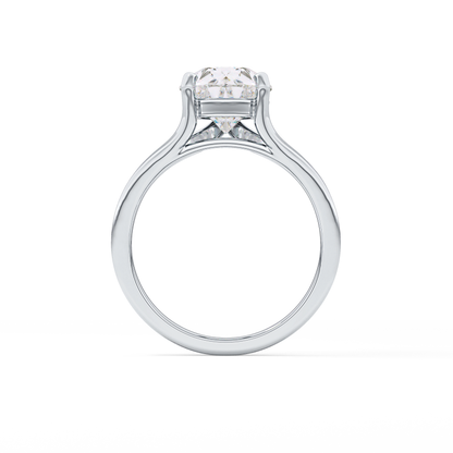 Pear Split Shank Lab Grown Diamond Engagement Ring