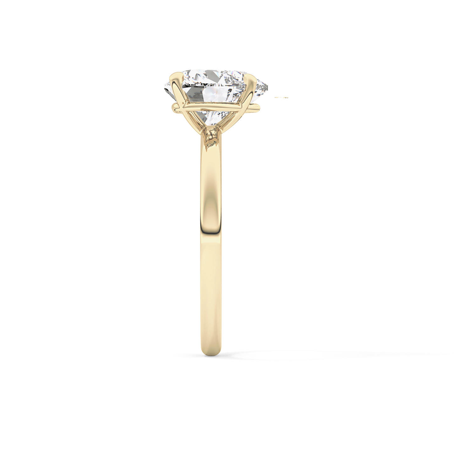 Heart Solitaire Lab Grown Diamond Engagement Ring