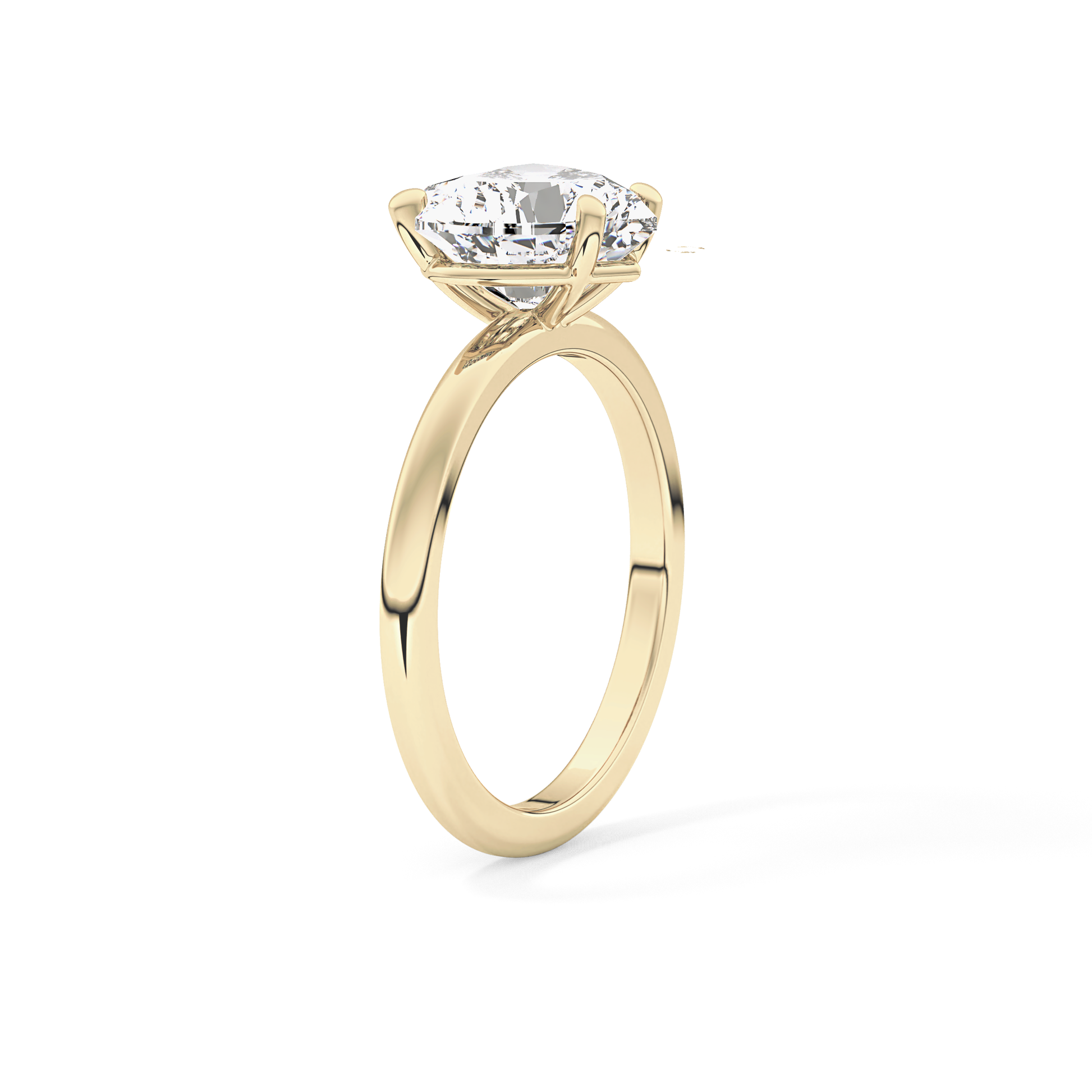 Heart Solitaire Lab Grown Diamond Engagement Ring