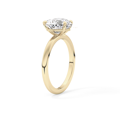Heart Solitaire Lab Grown Diamond Engagement Ring