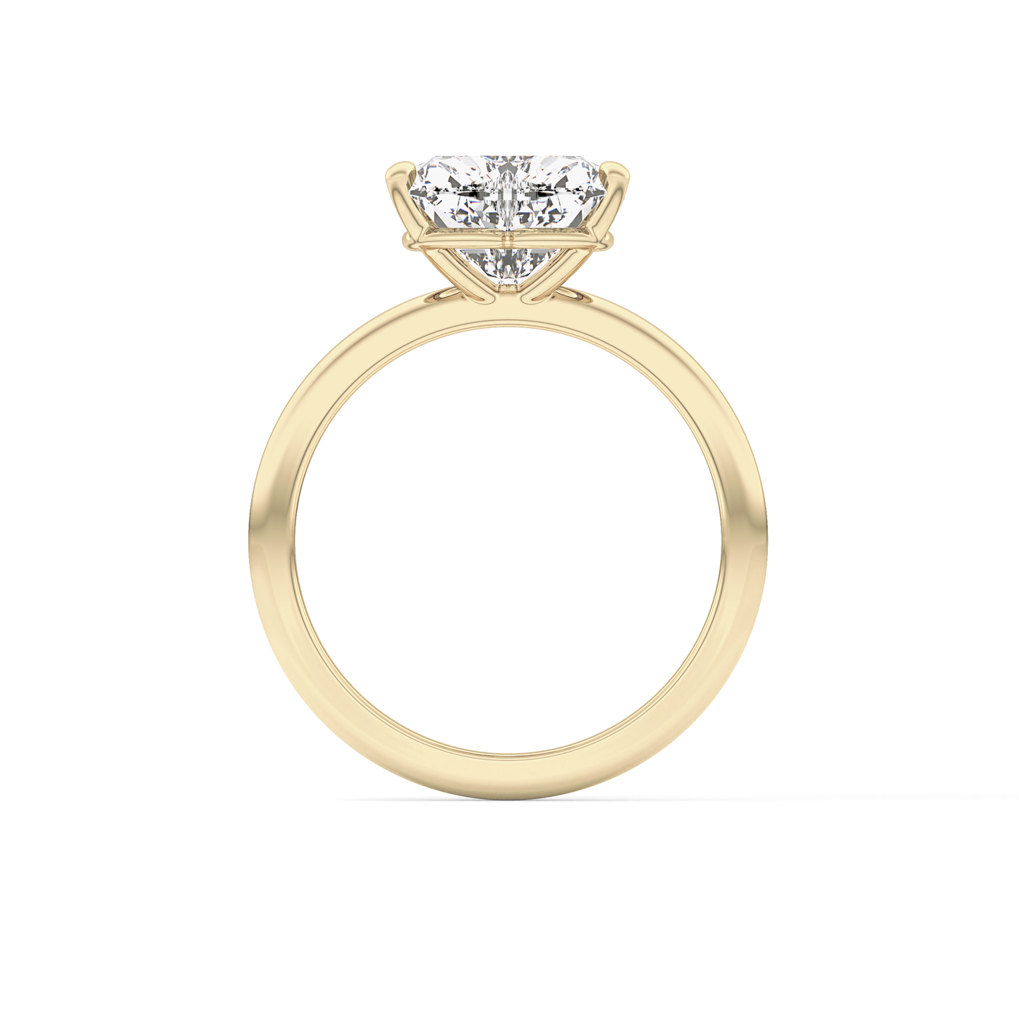 Heart Solitaire Lab Grown Diamond Engagement Ring
