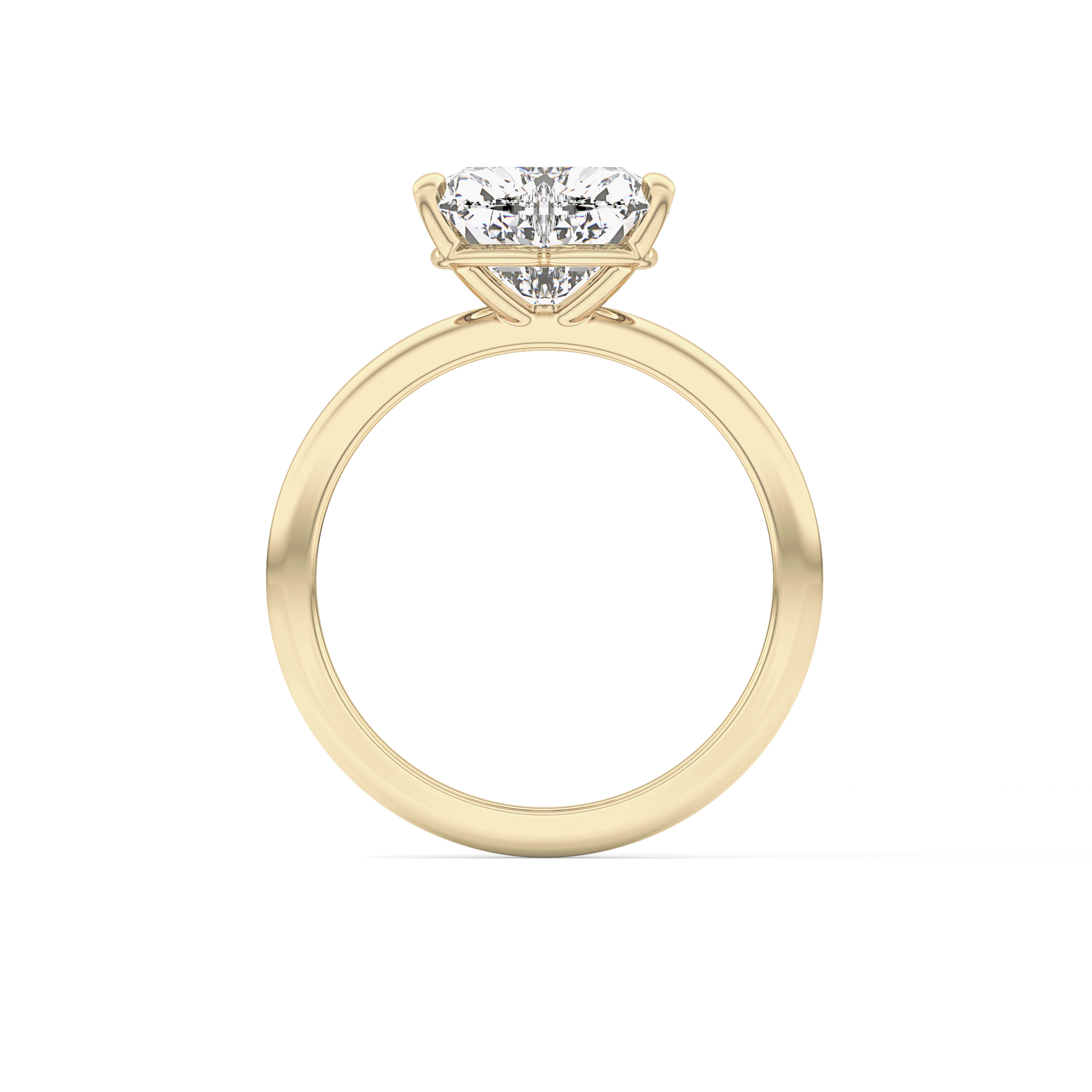 Heart Solitaire Lab Grown Diamond Engagement Ring