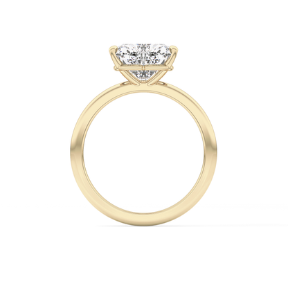 Heart Solitaire Lab Grown Diamond Engagement Ring