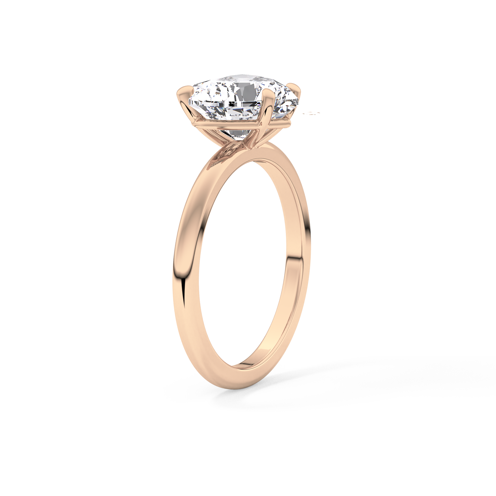 Heart Solitaire Lab Grown Diamond Engagement Ring
