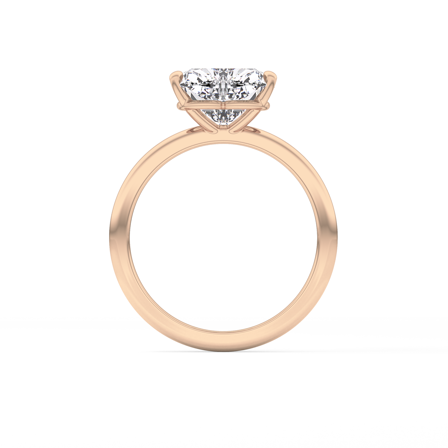 Heart Solitaire Lab Grown Diamond Engagement Ring