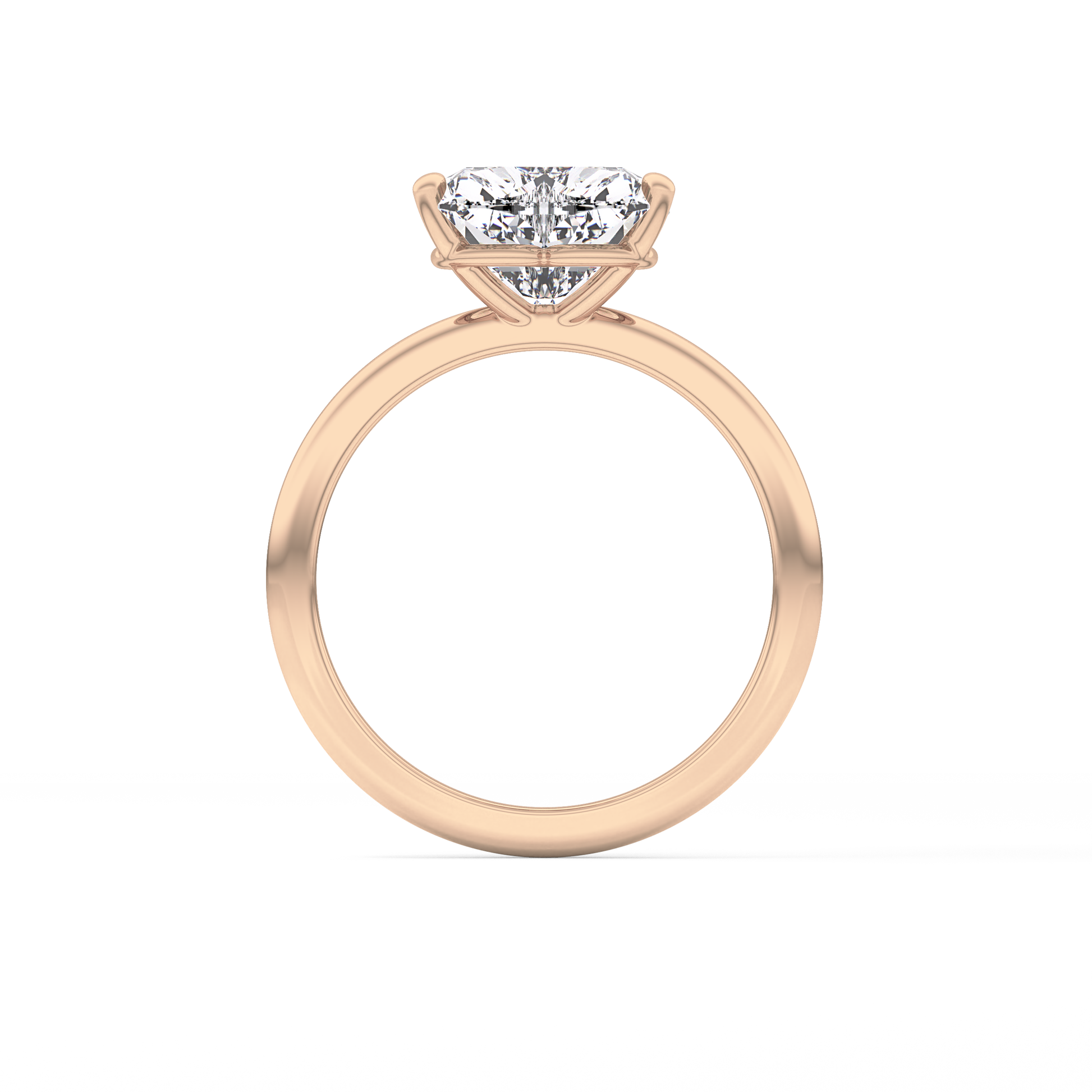 Heart Solitaire Lab Grown Diamond Engagement Ring