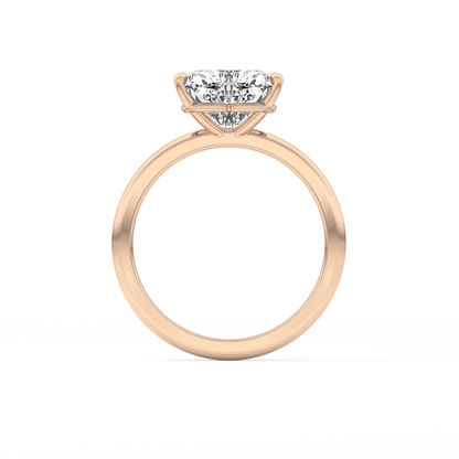 Heart Solitaire Lab Grown Diamond Engagement Ring