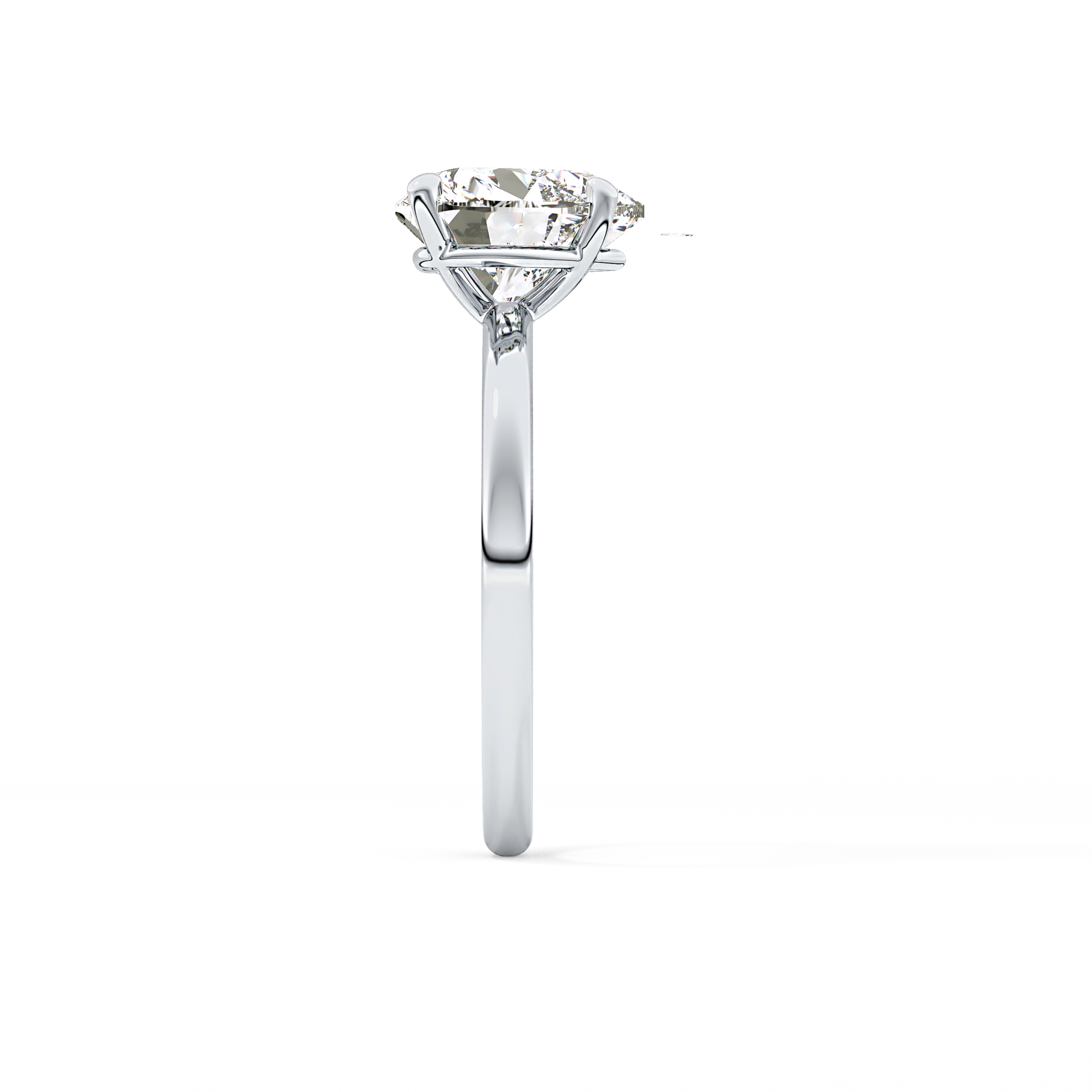 Heart Solitaire Lab Grown Diamond Engagement Ring