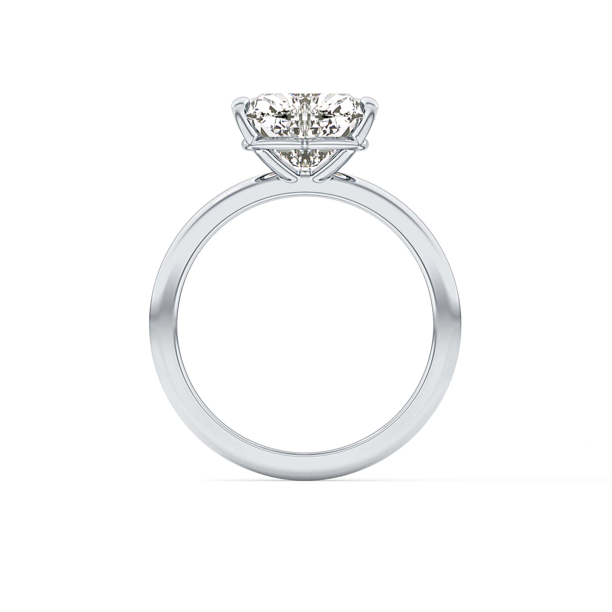 Heart Solitaire Lab Grown Diamond Engagement Ring
