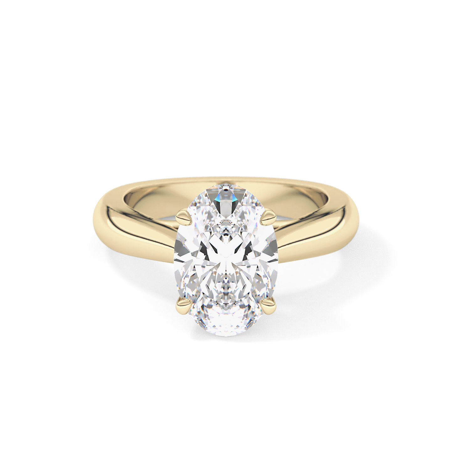 Oval Solitaire Lab Grown Diamond Engagement Ring