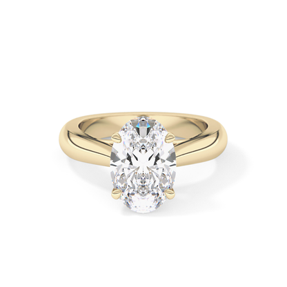 Oval Solitaire Lab Grown Diamond Engagement Ring