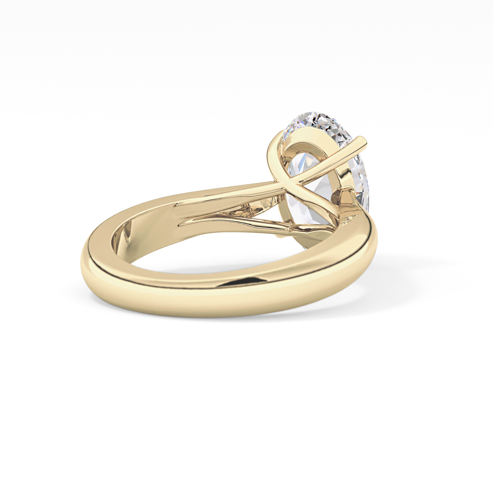 Oval Solitaire Lab Grown Diamond Engagement Ring