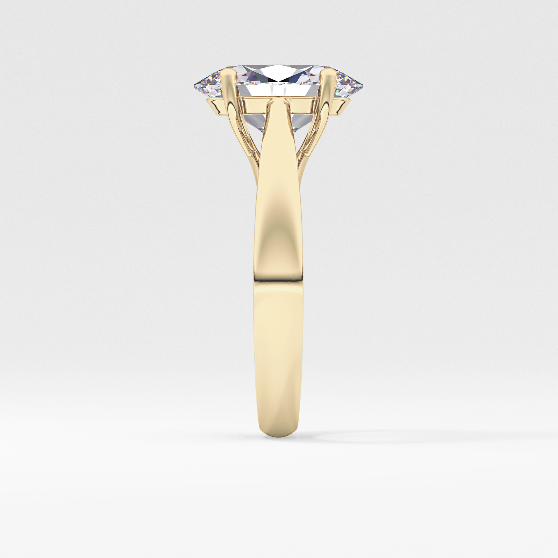 Oval Solitaire Lab Grown Diamond Engagement Ring