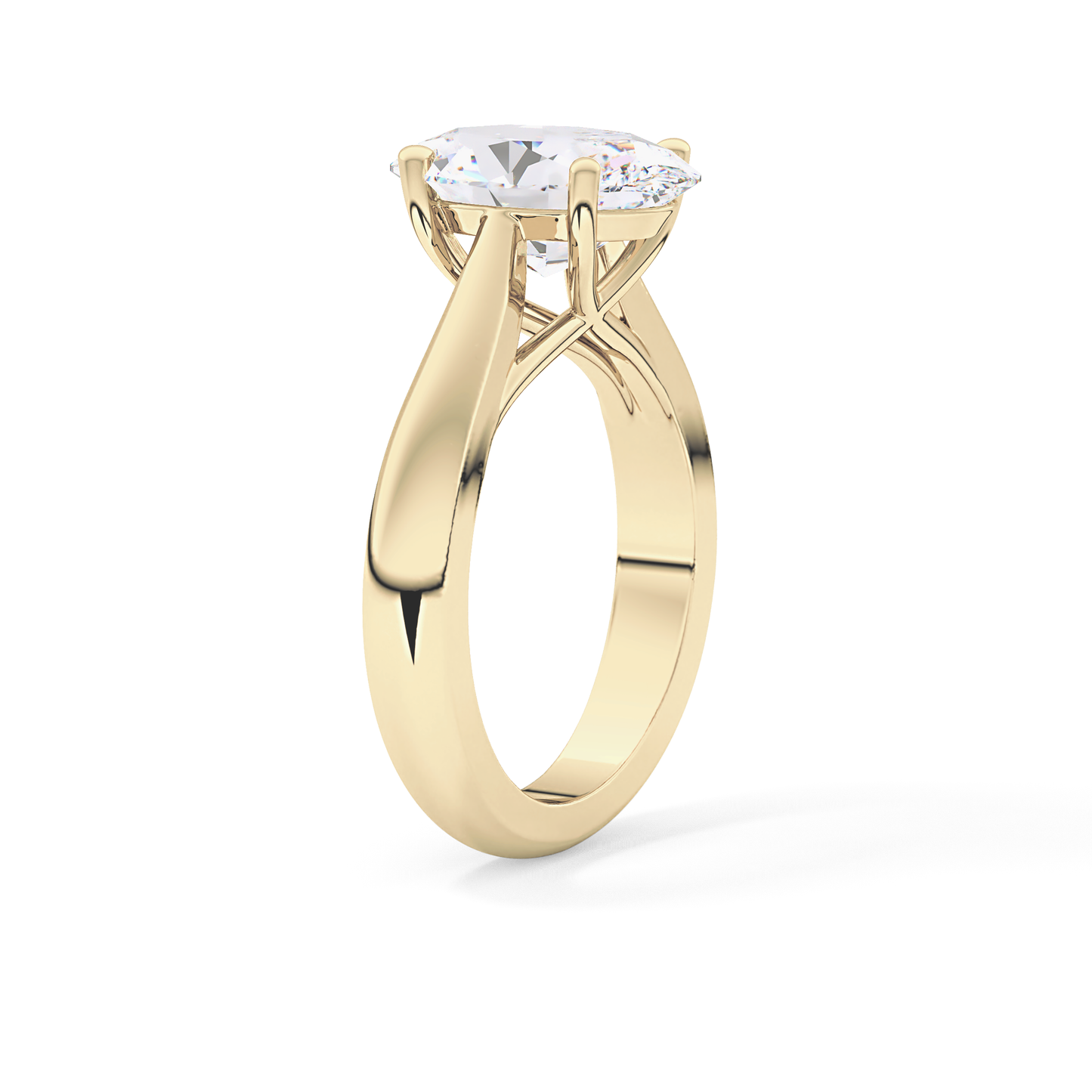 Oval Solitaire Lab Grown Diamond Engagement Ring