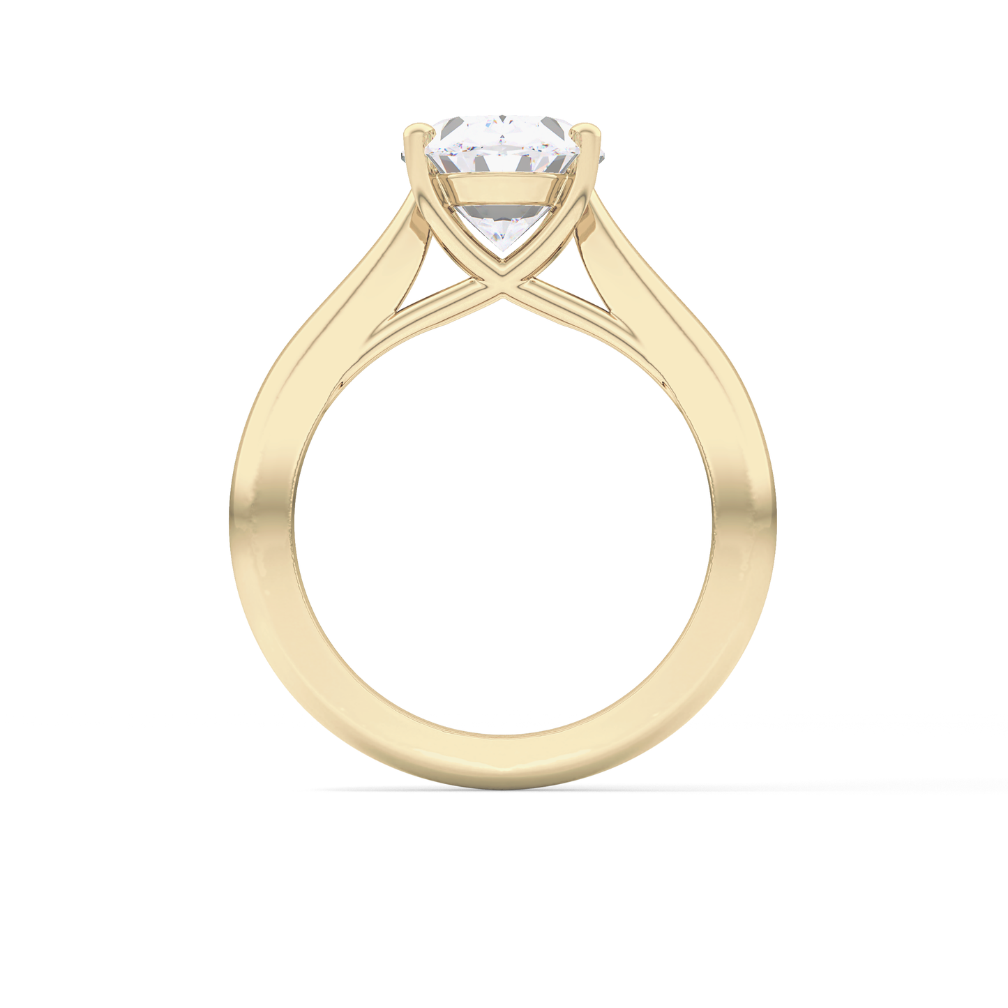 Oval Solitaire Lab Grown Diamond Engagement Ring