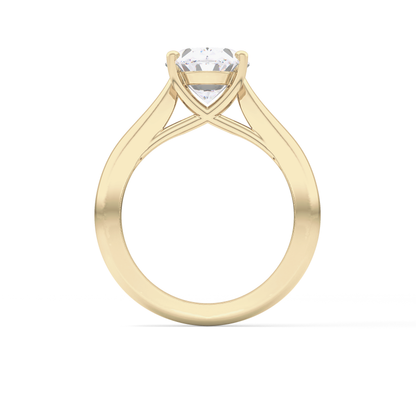 Oval Solitaire Lab Grown Diamond Engagement Ring