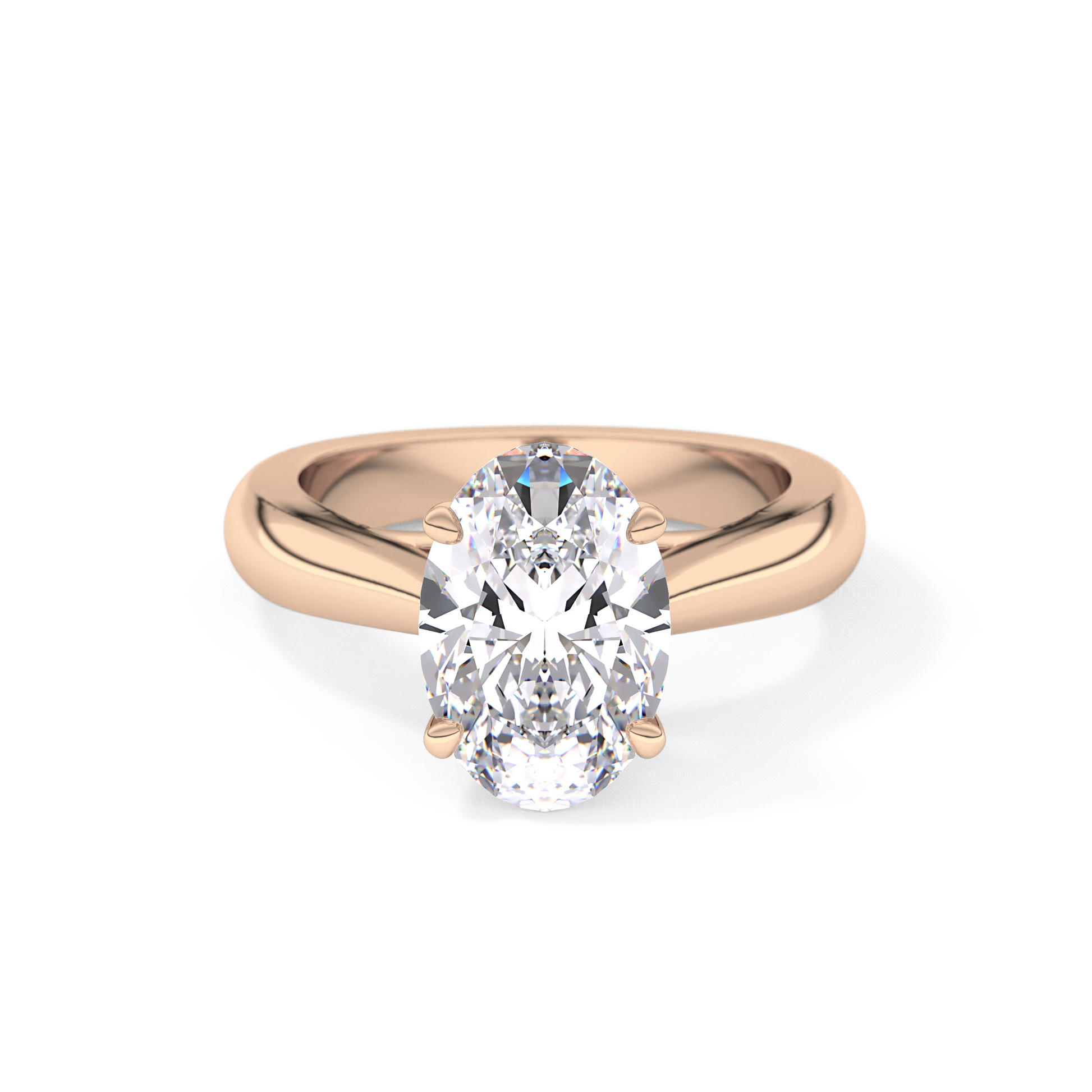 Oval Solitaire Lab Grown Diamond Engagement Ring