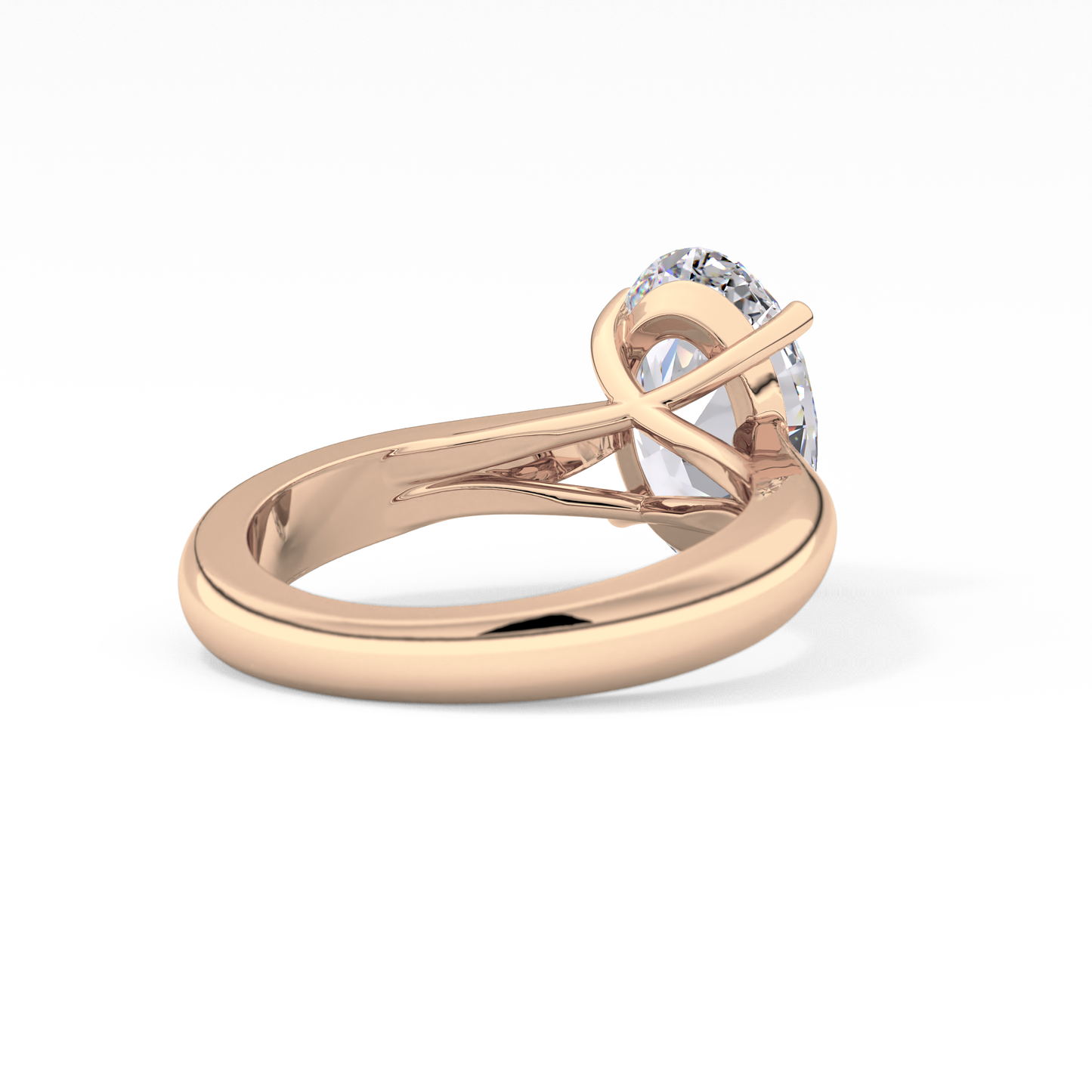 Oval Solitaire Lab Grown Diamond Engagement Ring