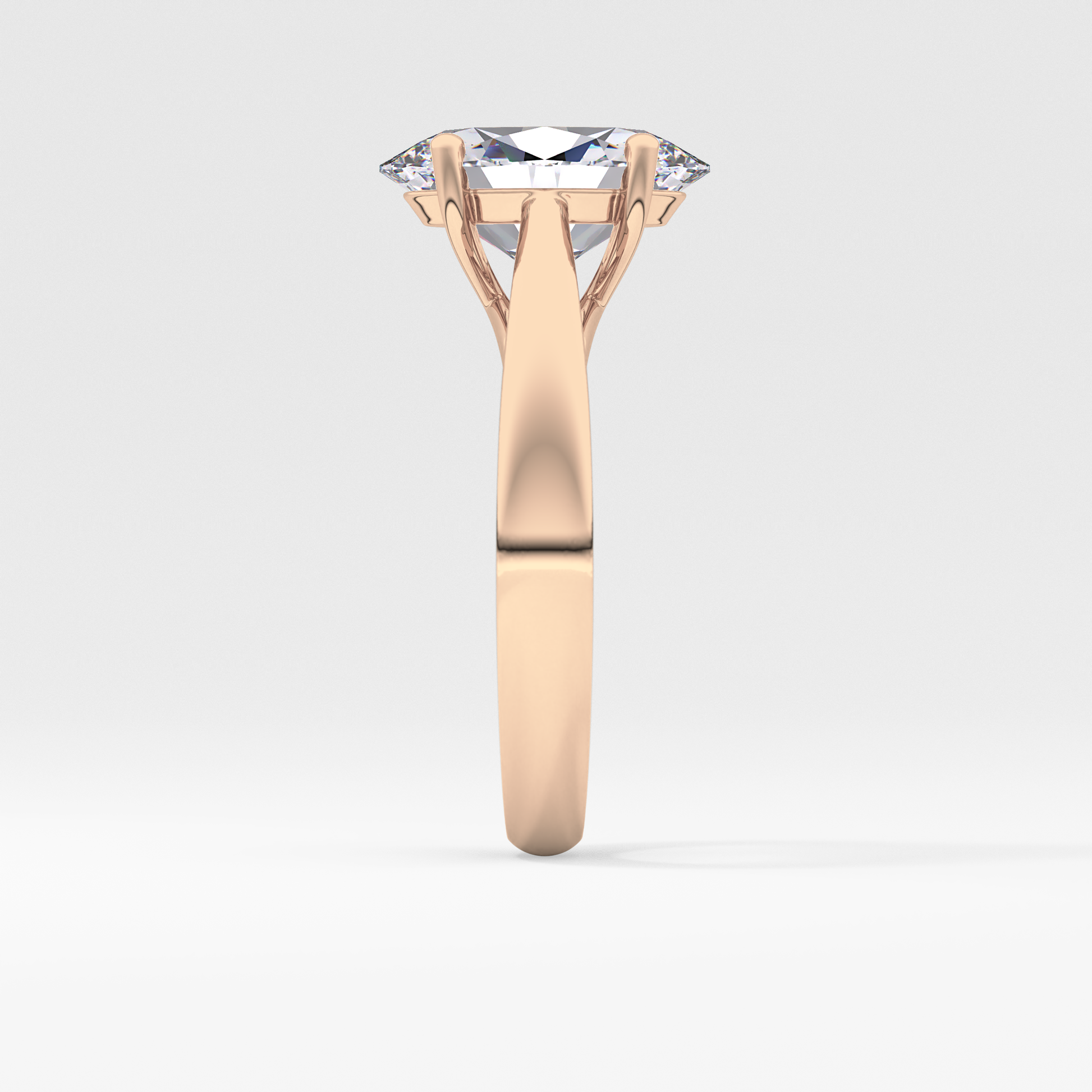 Oval Solitaire Lab Grown Diamond Engagement Ring
