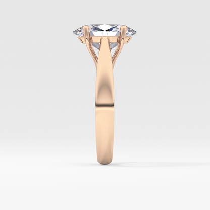 Oval Solitaire Lab Grown Diamond Engagement Ring