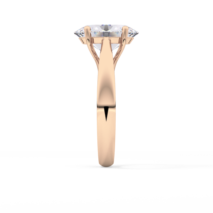 Oval Solitaire Lab Grown Diamond Engagement Ring