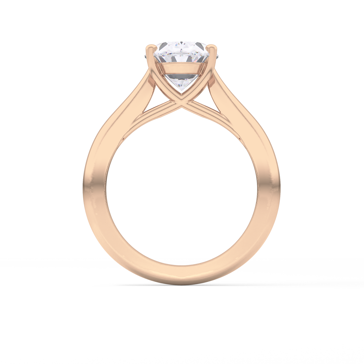 Oval Solitaire Lab Grown Diamond Engagement Ring