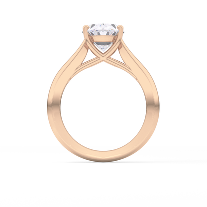 Oval Solitaire Lab Grown Diamond Engagement Ring