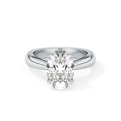 Oval Solitaire Lab Grown Diamond Engagement Ring