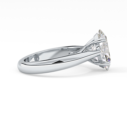 Oval Solitaire Lab Grown Diamond Engagement Ring