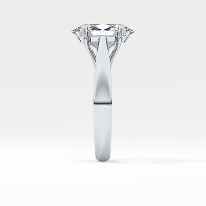 Oval Solitaire Lab Grown Diamond Engagement Ring