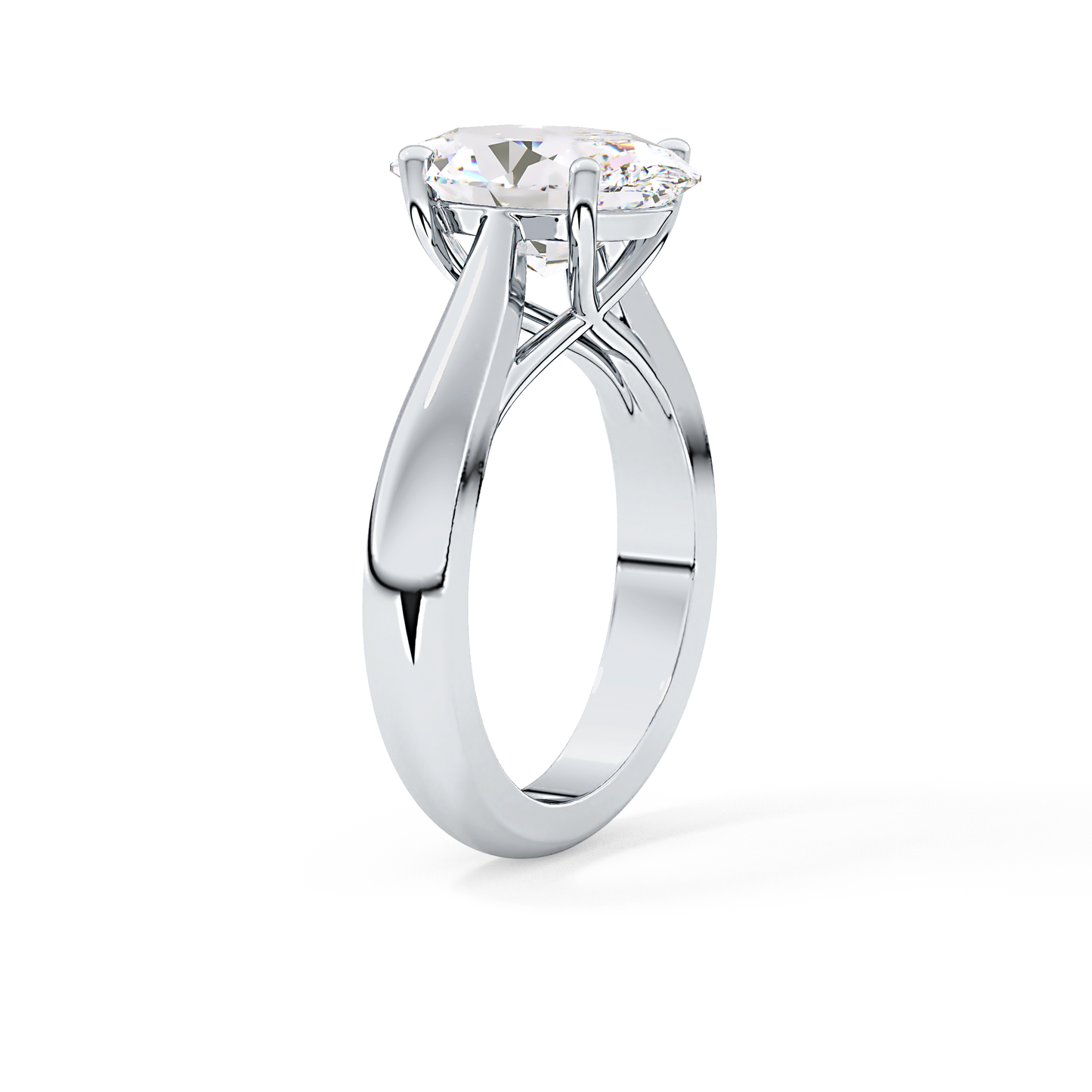 Oval Solitaire Lab Grown Diamond Engagement Ring
