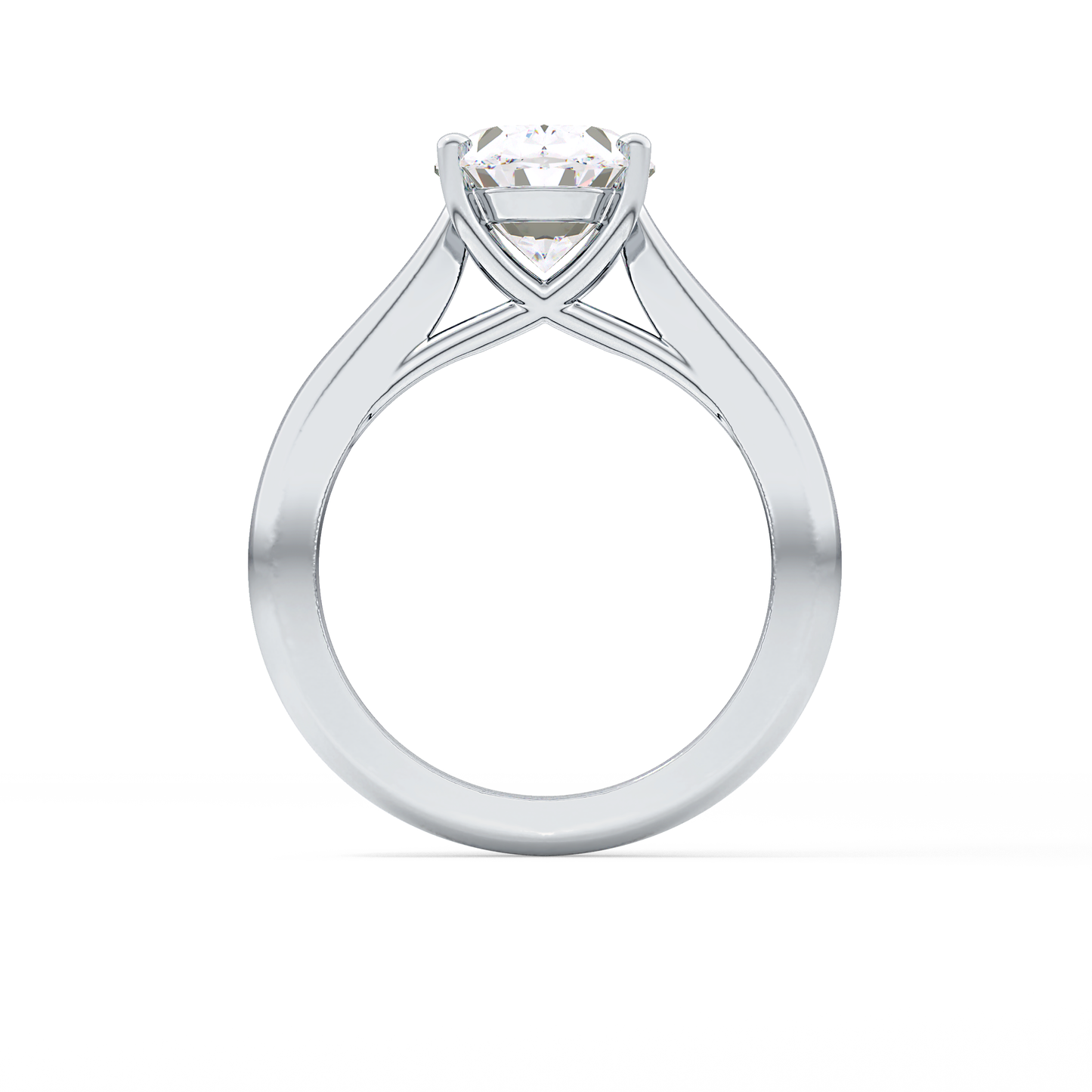 Oval Solitaire Lab Grown Diamond Engagement Ring