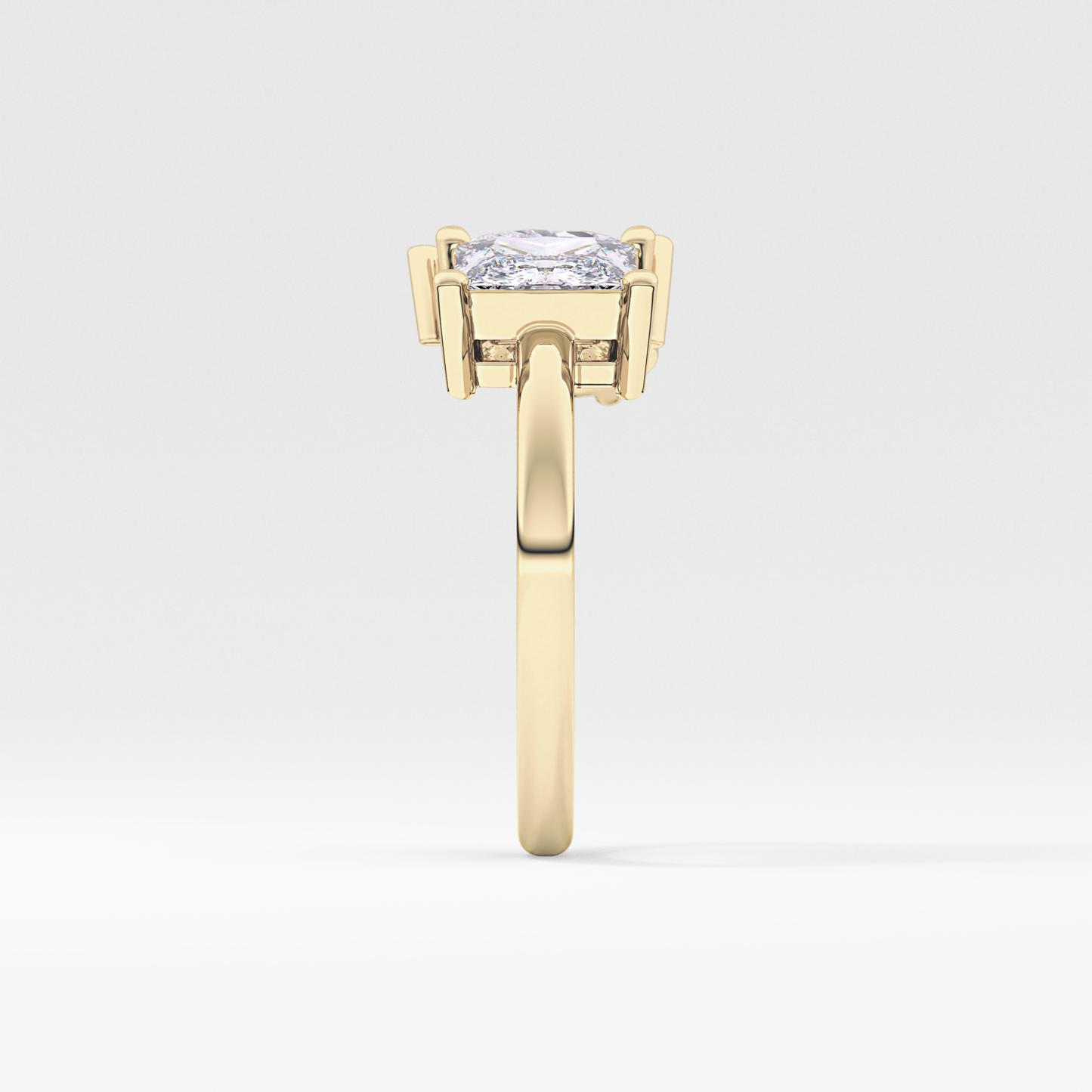 Princess & Pear Toi Et Moi Lab Grown Diamond Engagement Ring