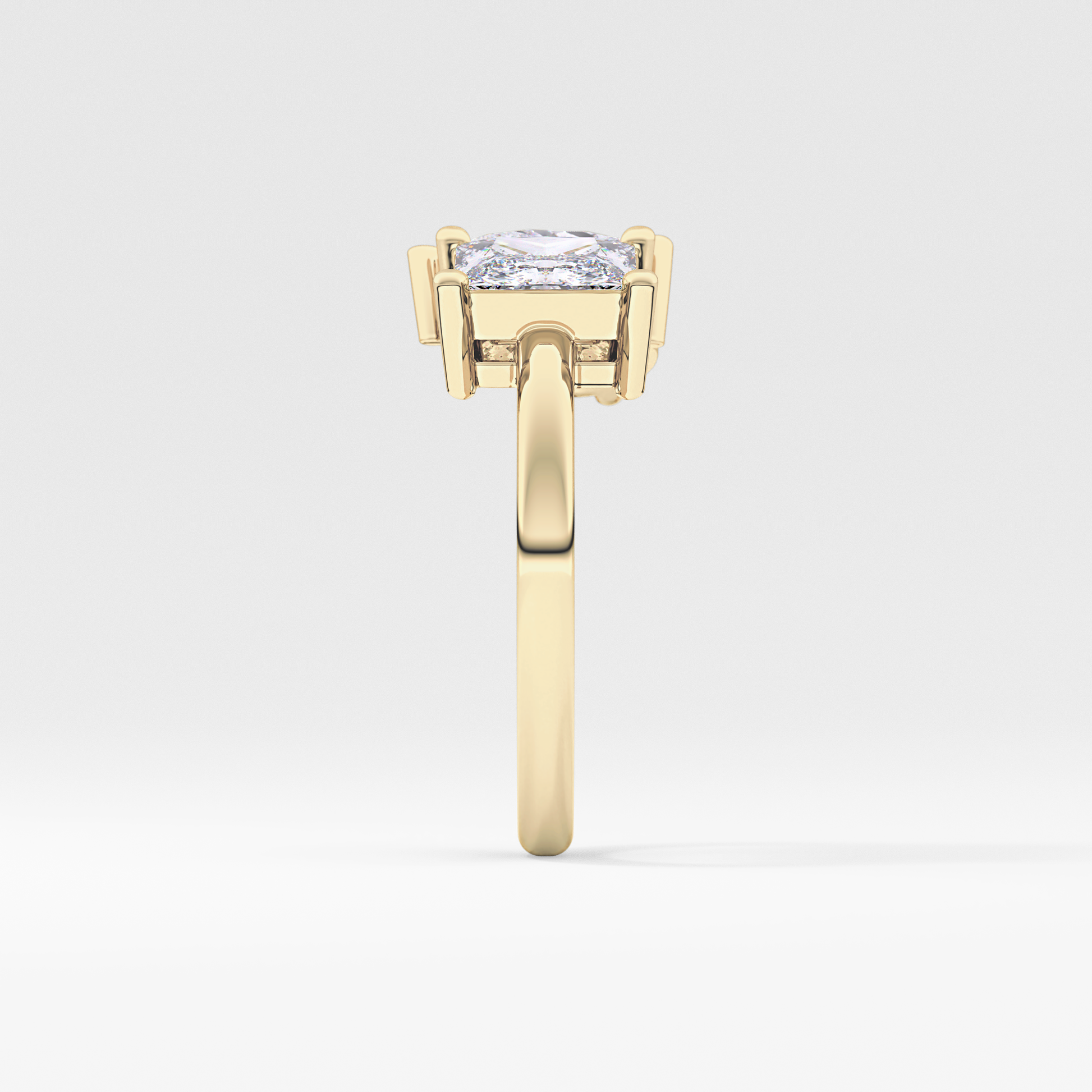 Princess & Pear Toi Et Moi Lab Grown Diamond Engagement Ring