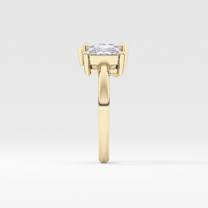 Princess & Pear Toi Et Moi Lab Grown Diamond Engagement Ring