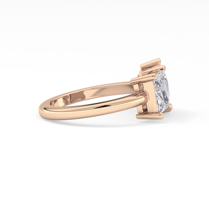 Princess & Pear Toi Et Moi Lab Grown Diamond Engagement Ring