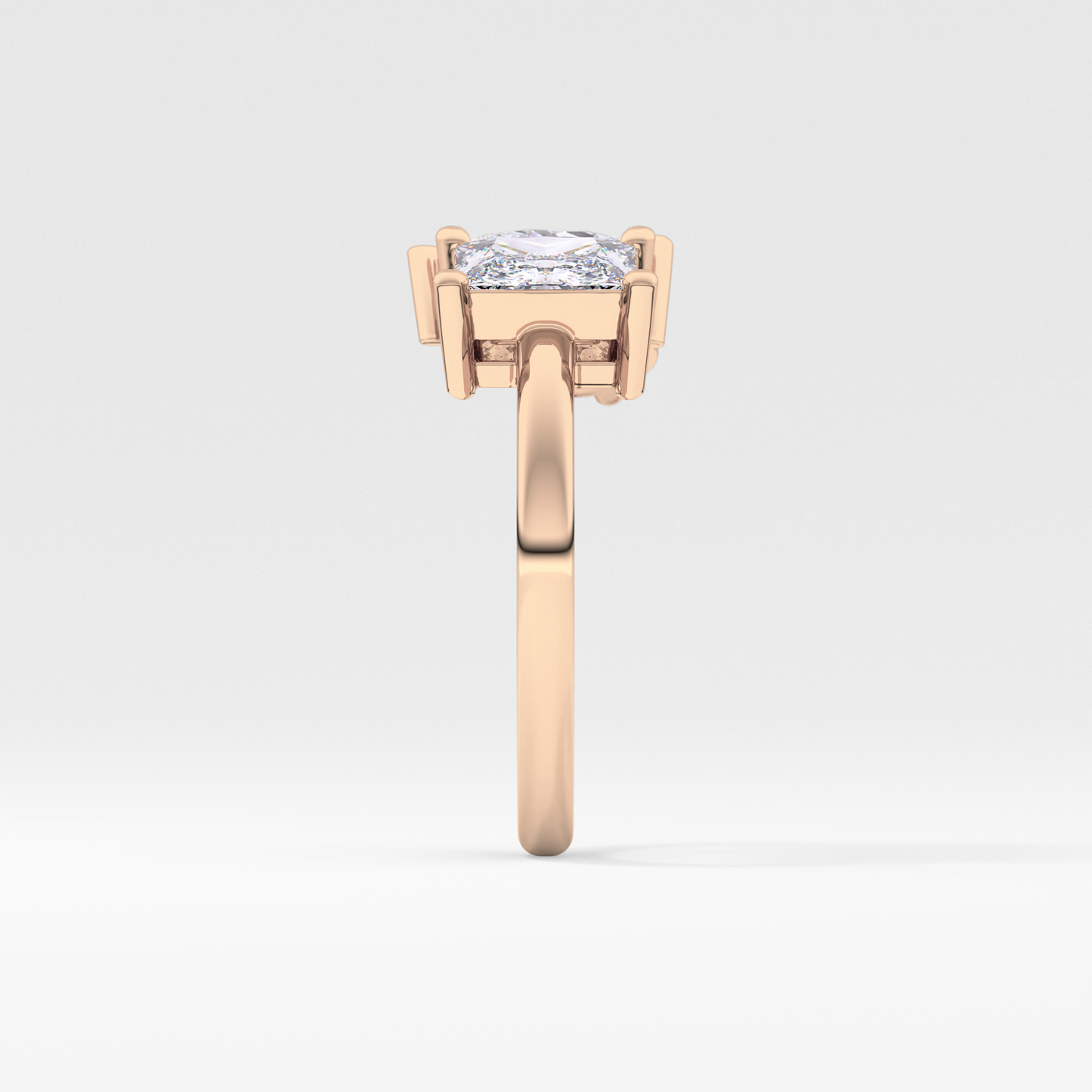Princess & Pear Toi Et Moi Lab Grown Diamond Engagement Ring