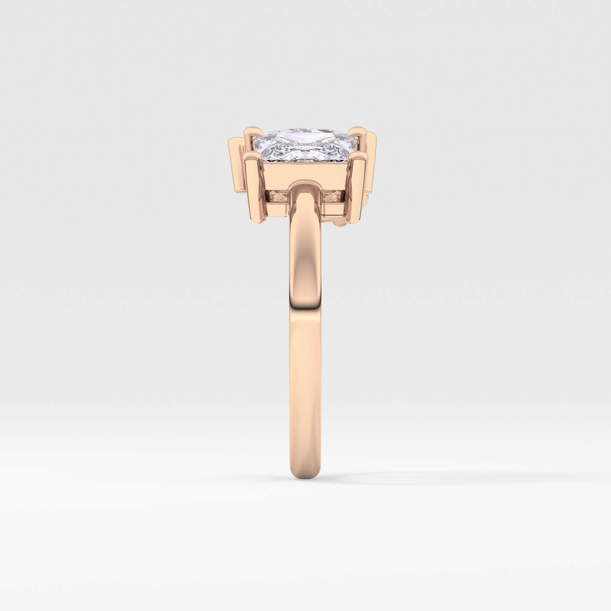 Princess & Pear Toi Et Moi Lab Grown Diamond Engagement Ring