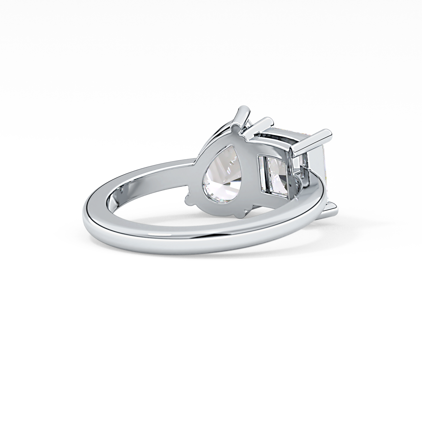 Princess & Pear Toi Et Moi Lab Grown Diamond Engagement Ring
