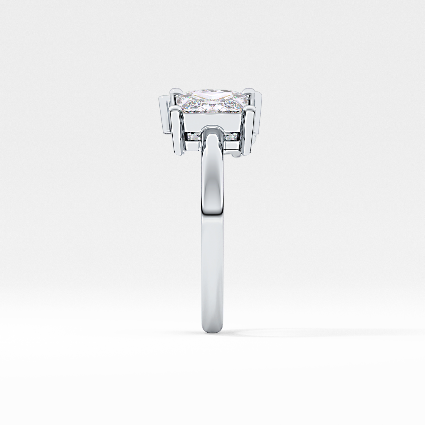 Princess & Pear Toi Et Moi Lab Grown Diamond Engagement Ring