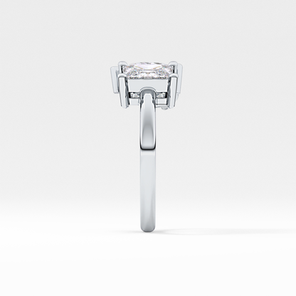 Princess & Pear Toi Et Moi Lab Grown Diamond Engagement Ring