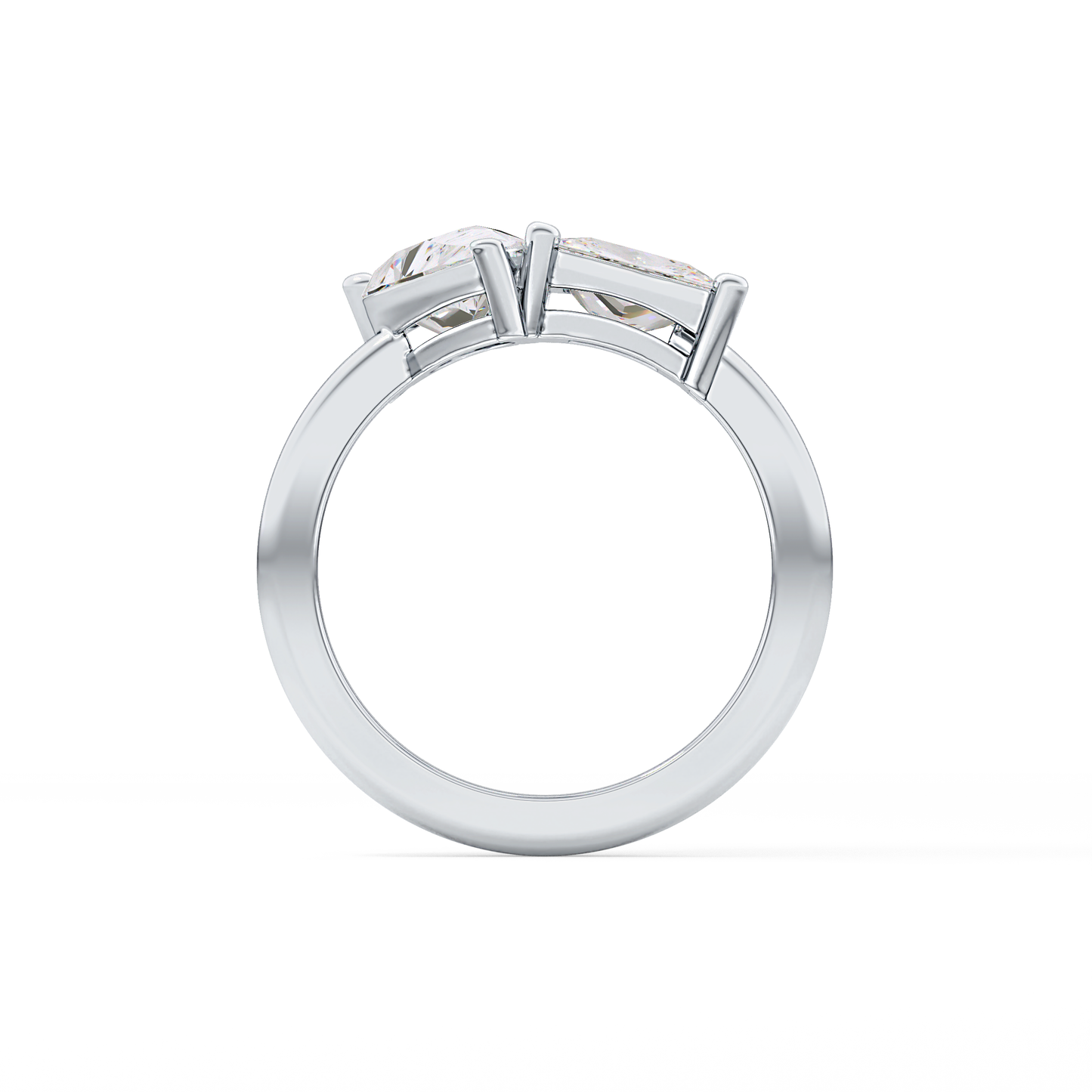 Princess & Pear Toi Et Moi Lab Grown Diamond Engagement Ring