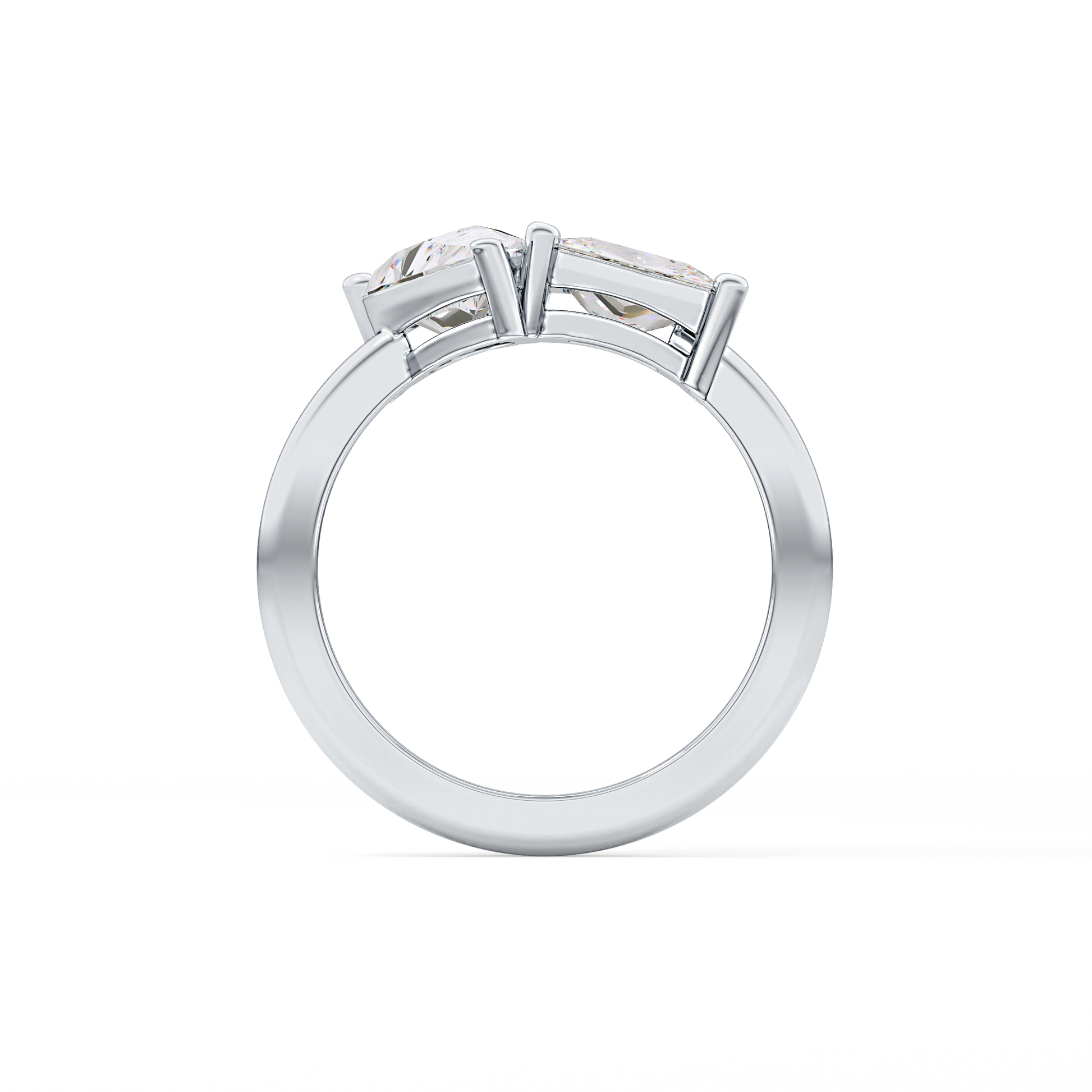 Princess & Pear Toi Et Moi Lab Grown Diamond Engagement Ring
