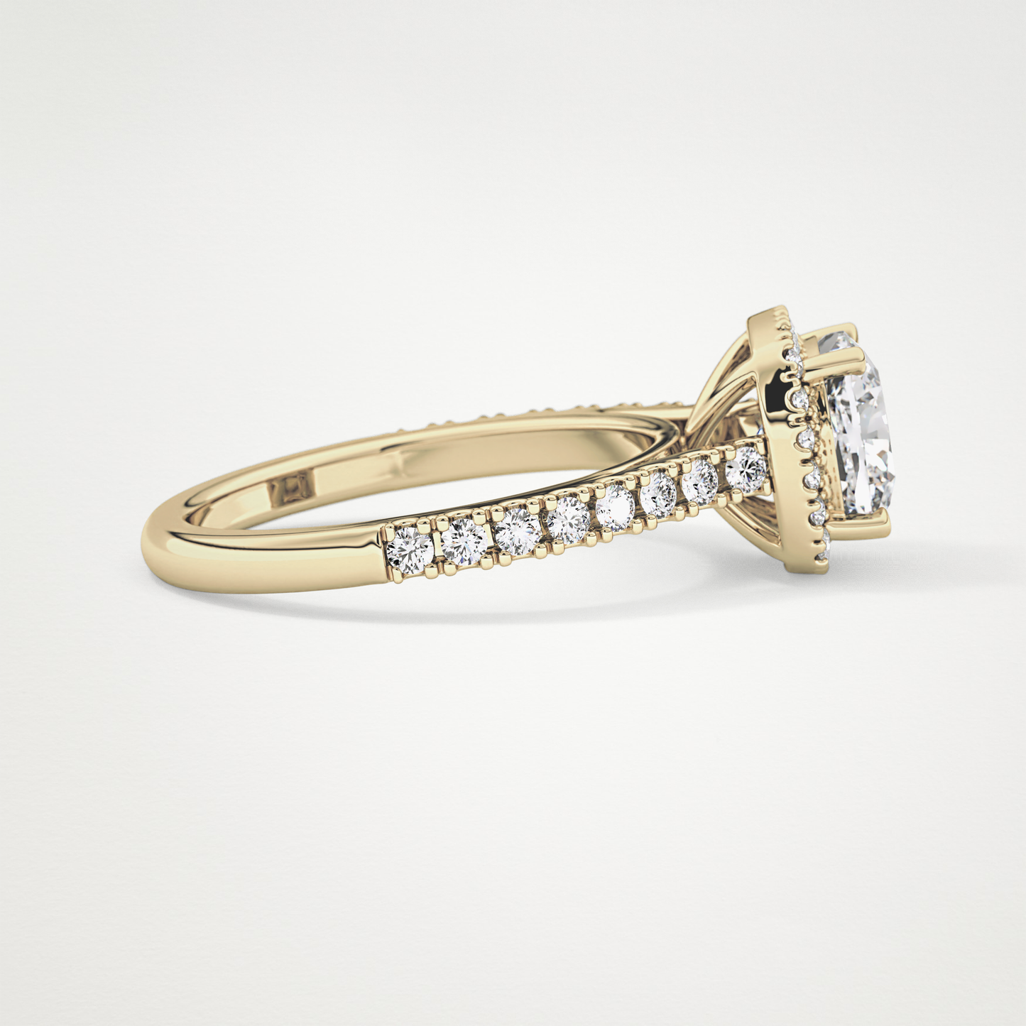 0.31 TCW Round Half Eternity Lab Grown Diamond Wedding Band