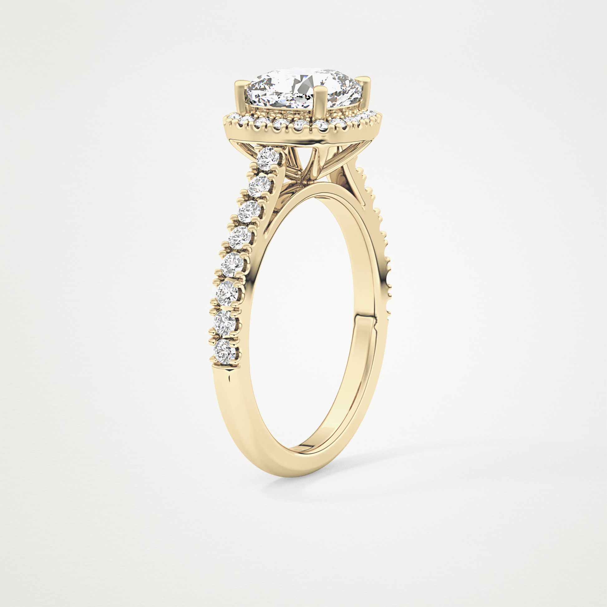 0.31 TCW Round Half Eternity Lab Grown Diamond Wedding Band