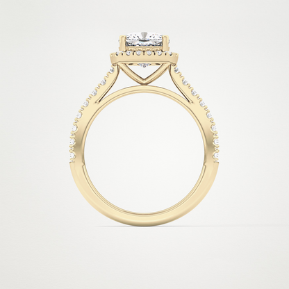 0.31 TCW Round Half Eternity Lab Grown Diamond Wedding Band