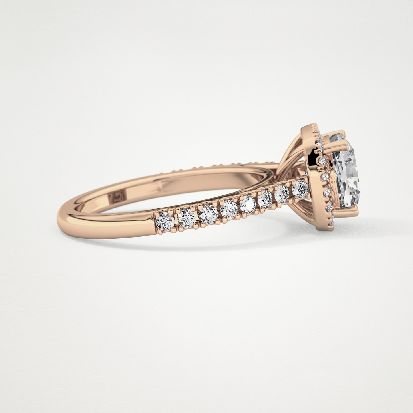 0.31 TCW Round Half Eternity Lab Grown Diamond Wedding Band