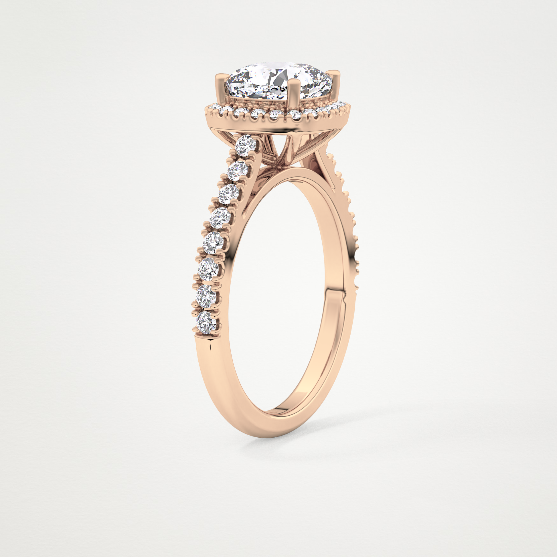 0.31 TCW Round Half Eternity Lab Grown Diamond Wedding Band