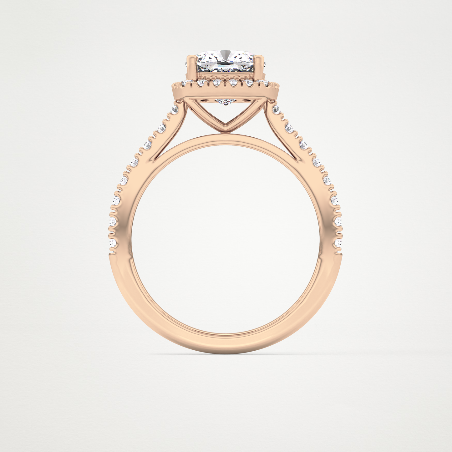 0.31 TCW Round Half Eternity Lab Grown Diamond Wedding Band